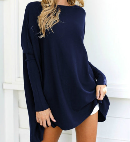 11Colors S-3XL Women Casual Loose T-shirts Batwing Long Sleeve Tops blusas mujer